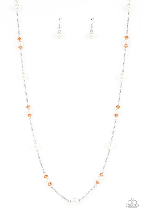 Paparazzi ♥ Keep Your Eye on the BALLROOM - Orange ♥ Necklace