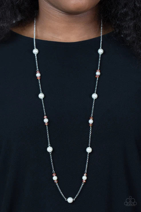 Paparazzi ♥ Keep Your Eye on the BALLROOM - Orange ♥ Necklace