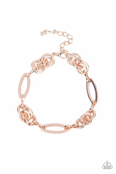 Paparazzi ♥ Chic Charmer - Rose Gold ♥ Bracelet