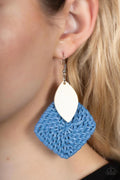 Paparazzi ♥ Sabbatical WEAVE - Blue ♥ Earrings