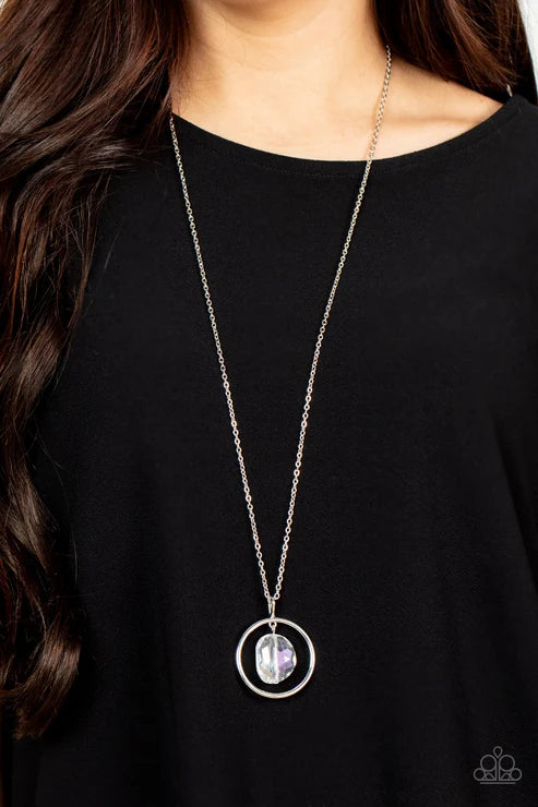Paparazzi ♥ Hands-Down Dazzling - White ♥ Necklace