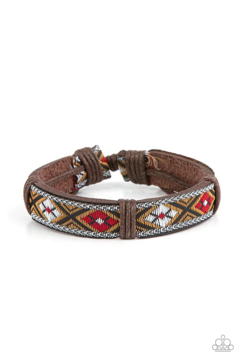 Paparazzi ♥ Textile Takeover - Red ♥ Bracelet