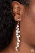 Paparazzi ♥ Candlelight Cruise - White ♥ Earrings