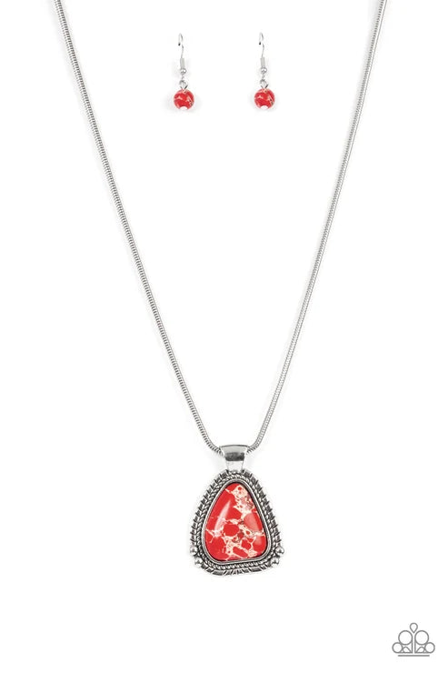 Paparazzi ♥ Artisan Adventure - Red ♥ Necklace