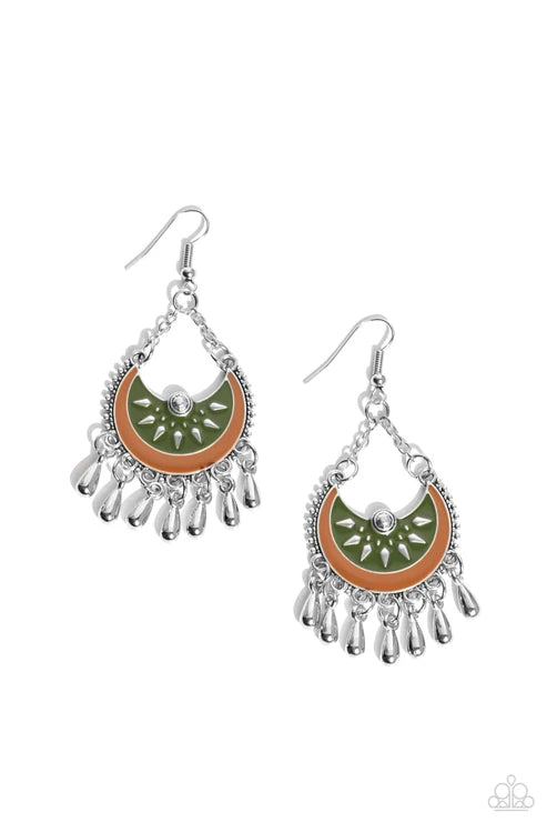 Paparazzi ♥ I Just Need CHIME - Green ♥ Earrings