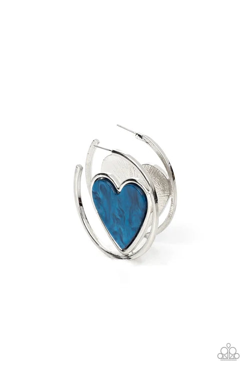 Paparazzi ♥ Smitten with You - Blue ♥ Earrings