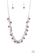 Paparazzi ♥ Soft-Hearted Shimmer - Purple ♥ Necklace