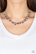 Paparazzi ♥ Soft-Hearted Shimmer - Purple ♥ Necklace