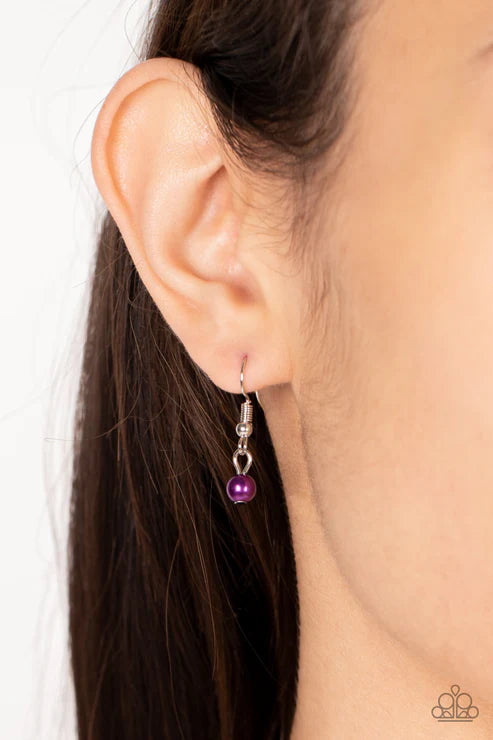 Paparazzi ♥ Soft-Hearted Shimmer - Purple ♥ Necklace