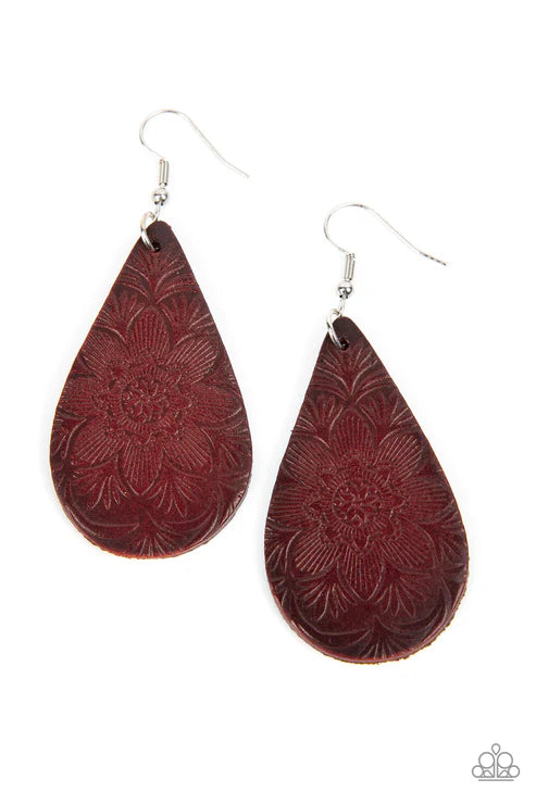 Paparazzi ♥ Subtropical Seasons - Brown ♥ Earrings