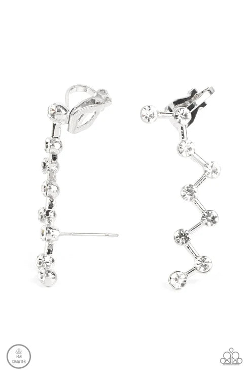 Paparazzi ♥ Clamoring Constellations - White ♥ Post Earrings