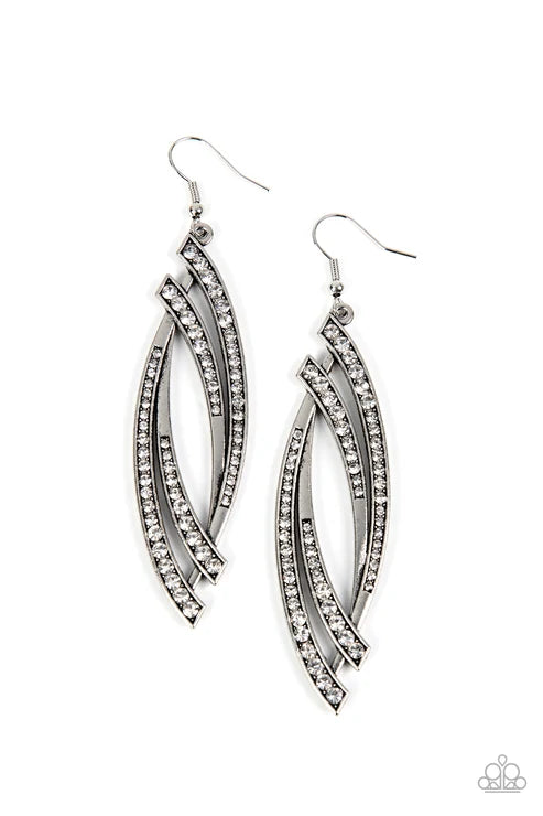 Paparazzi ♥ Twinkle for Two - White ♥ Earrings