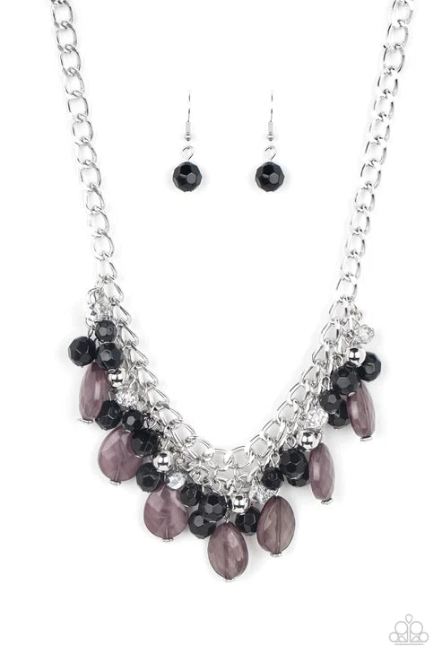 Paparazzi ♥ Beachside Dance - Black ♥ Necklace