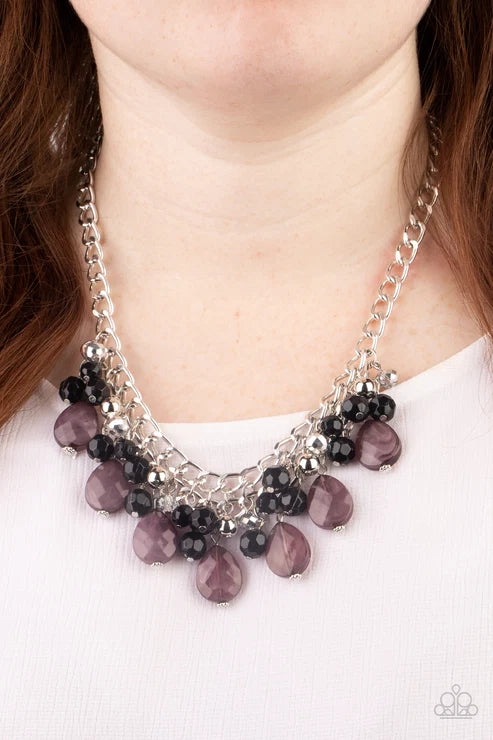 Paparazzi ♥ Beachside Dance - Black ♥ Necklace