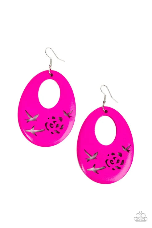 Paparazzi ♥ Home TWEET Home - Pink ♥ Earrings