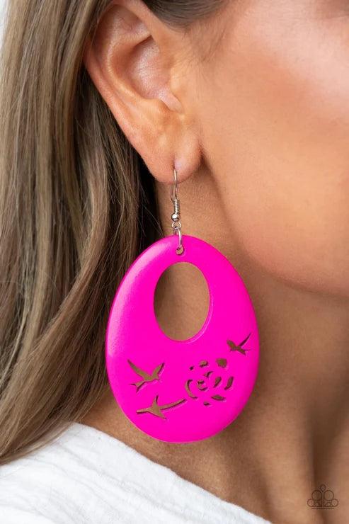 Paparazzi ♥ Home TWEET Home - Pink ♥ Earrings
