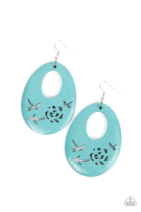 Paparazzi ♥ Home TWEET Home - Blue ♥ Earrings