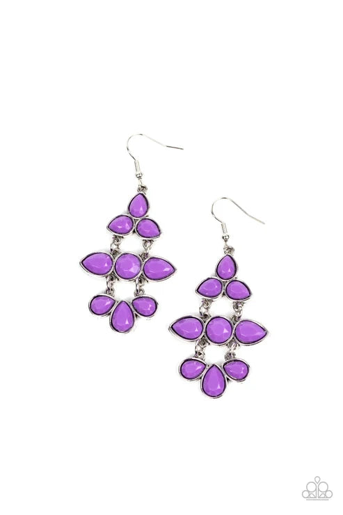 Paparazzi ♥ Bay Breezin - Purple ♥ Earrings