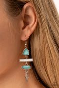 Paparazzi ♥ Adventurously Artisan - Blue ♥ Earrings