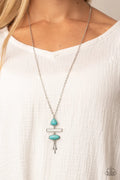 Paparazzi ♥ Artisan Eden - Blue ♥ Necklace