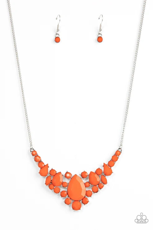Paparazzi ♥ Bali Ballroom - Orange ♥ Necklace
