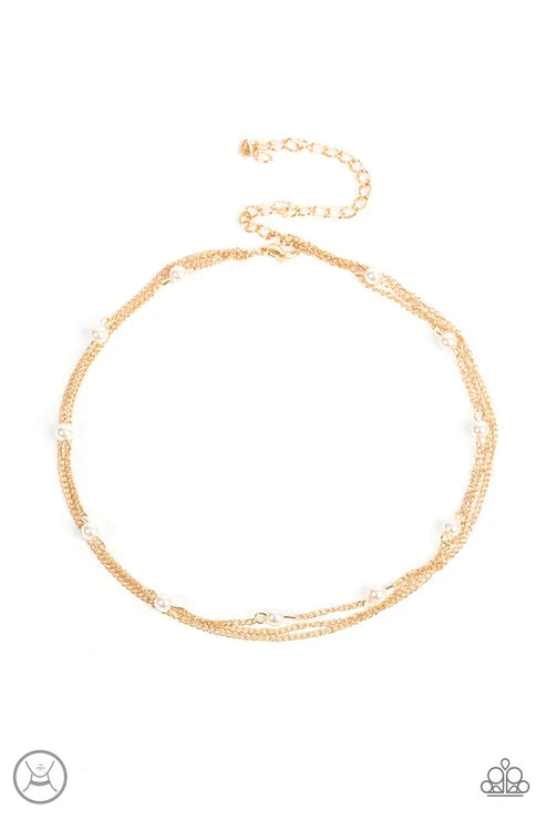 Paparazzi ♥ Daintily Dapper - Gold ♥ Necklace
