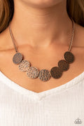 Paparazzi ♥ Flip a Coin - Copper ♥ Necklace
