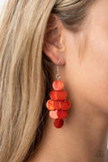 Paparazzi ♥ Tropical Tryst - Orange ♥ Earrings