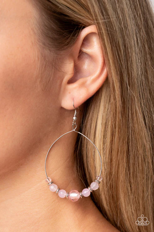 Paparazzi ♥ Ambient Afterglow - Pink ♥ Earrings