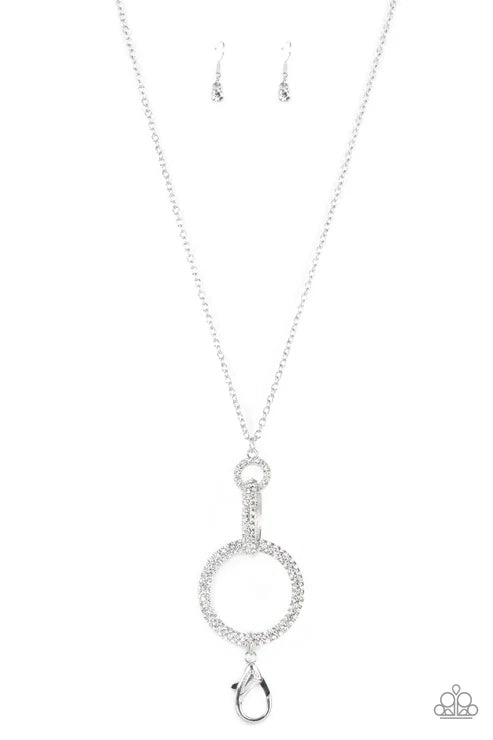 Paparazzi ♥ Radiant Ringleader - White ♥ Lanyard
