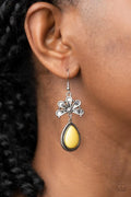 Paparazzi ♥ Brightly Blooming - Yellow ♥ Earrings