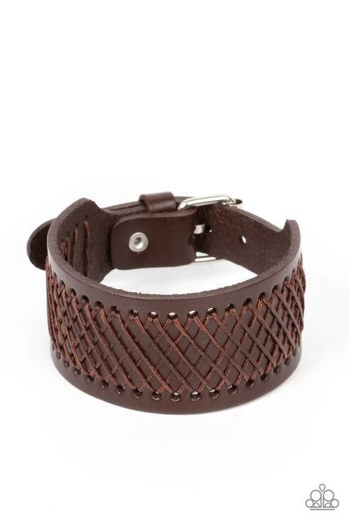 Paparazzi ♥ Drifter Discovery - Brown ♥ Bracelet