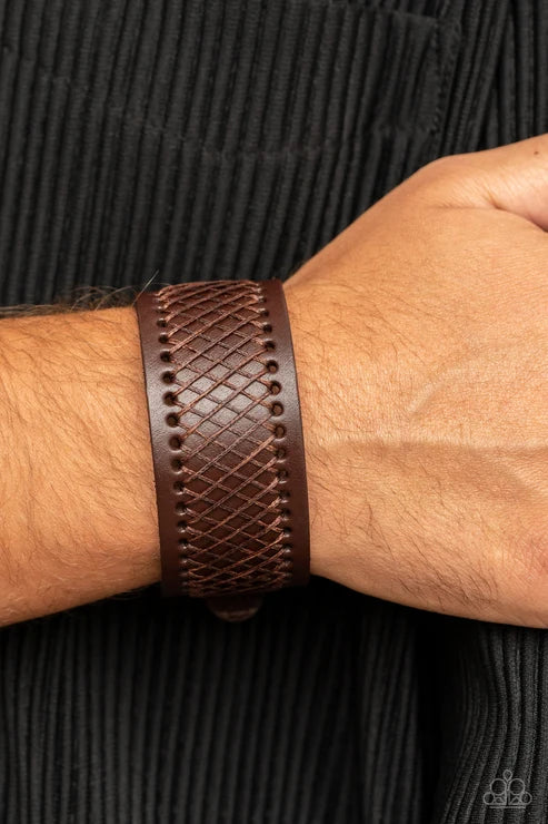 Paparazzi ♥ Drifter Discovery - Brown ♥ Bracelet