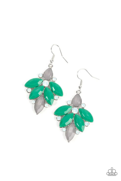 Paparazzi ♥ Fantasy Flair - Green ♥ Earrings