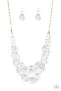 Paparazzi ♥ Icy Illumination - Gold ♥ Necklace