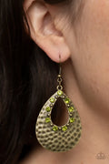 Paparazzi ♥ Terraform Twinkle - Green ♥ Earrings