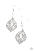 Paparazzi ♥ Perky Perennial - White ♥ Earrings