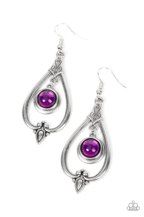 Paparazzi ♥ Ethereal Emblem - Purple ♥ Earrings