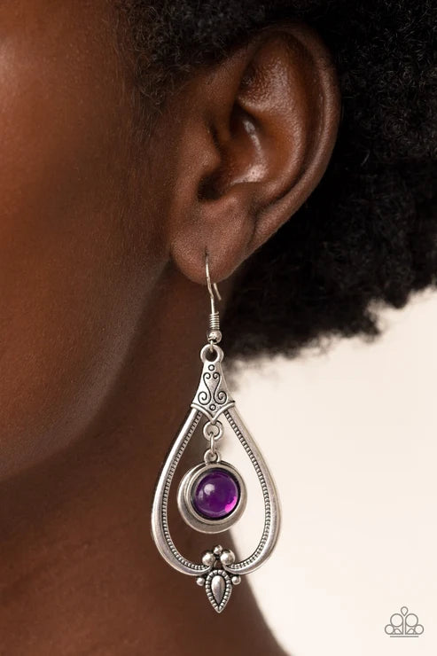 Paparazzi ♥ Ethereal Emblem - Purple ♥ Earrings