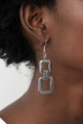 Paparazzi ♥ Public Square - Silver ♥ Earrings