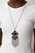 Paparazzi ♥ Kite Flight - Black ♥ Necklace