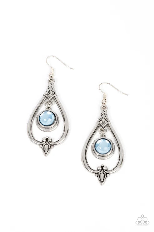 Paparazzi ♥ Ethereal Emblem - Blue ♥ Earrings