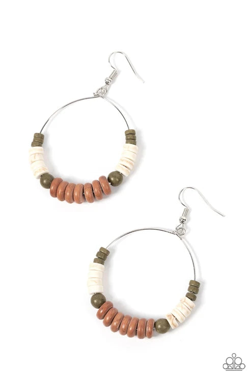 Paparazzi ♥ Earthy Esteem - Brown ♥ Earrings