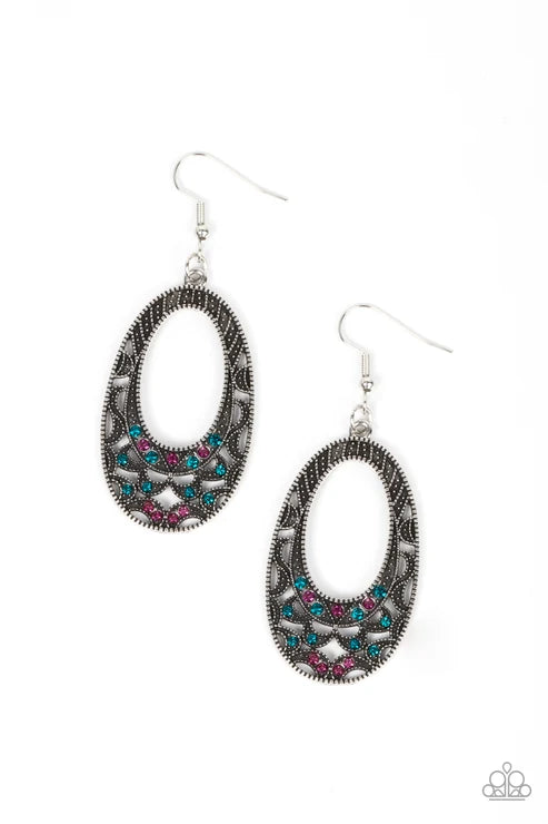 Paparazzi ♥ Colorfully Moon Child - Multi ♥ Earrings