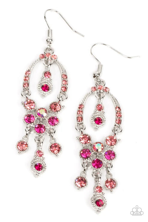 Paparazzi ♥ Sophisticated Starlet - Pink ♥ Earrings