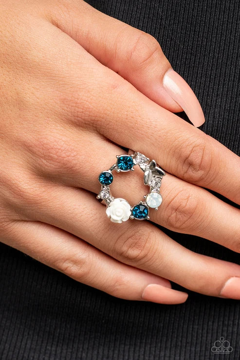 Paparazzi ♥ Butterfly Bustle - Blue ♥ Ring