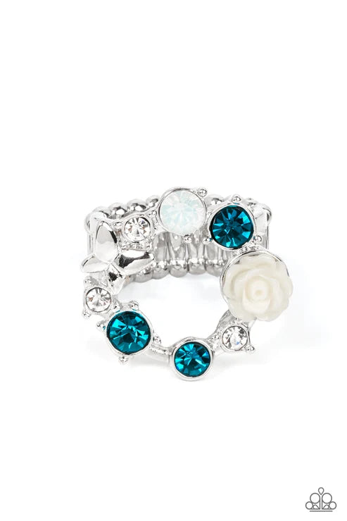 Paparazzi ♥ Butterfly Bustle - Blue ♥ Ring