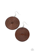 Paparazzi ♥ Caribbean Cymbal - Brown ♥ Earrings