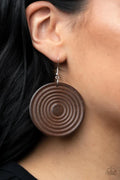 Paparazzi ♥ Caribbean Cymbal - Brown ♥ Earrings