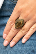 Paparazzi ♥ Let Me Take a REIGN Check - Brass ♥ Ring